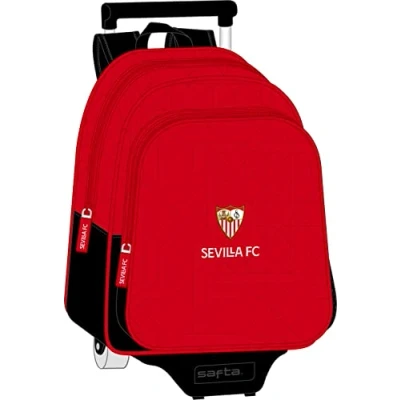 Afbeelding van Safta M020f REAL BETIS BALOMPIE Kinderrugzak met trolley 705, ideaal voor kinderen van verschillende leeftijden, comfortabel en veelzijdig, kwaliteit sterkte, 28 x 10 34 cm, uniseks kinderen,