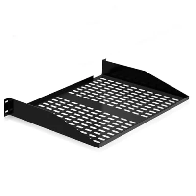 Afbeelding van Pyle Geventileerde 2U Server Plank voor Goede Luchtcirculatie, Zwevende Montage, Computer Plank, Universele Apparaathouder, Kastplank, Rack Computerbehuizing, Zwart