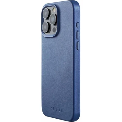 Afbeelding van MUJJO Leather Case with MagSafe iPhone 15 Pro Max blue CL 041 BL