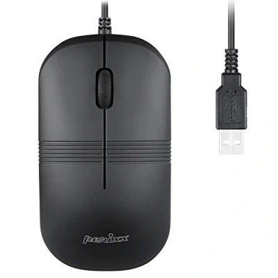 Image de Souris Perixx PERIMICE 503 Filaire USB 3 Boutons Resistante à l&#039;Eau Noir