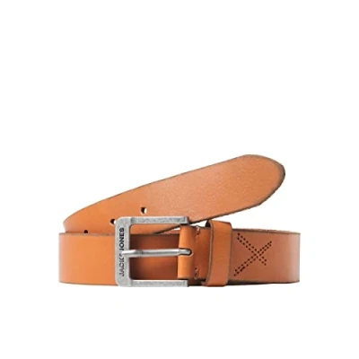 Afbeelding van Jack &amp; Jones Jacrock BELT Riem, Heren, Maat: 95, Cognac