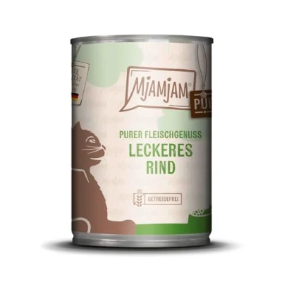 Afbeelding van 6x400g MjAMjAM puur vlees heerlijk rund kattenvoer nat