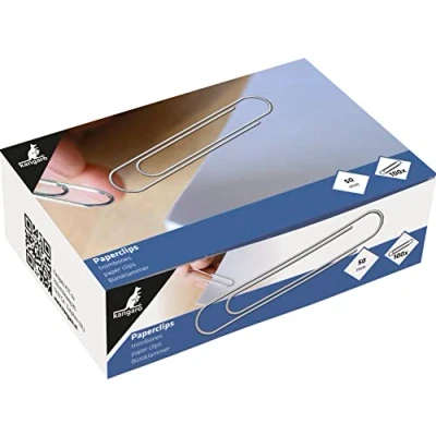 Afbeelding van Kangaro paperclips rond, 50 mm, verzinkt (3x100 stuks)