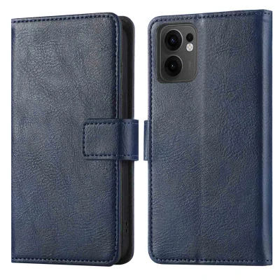 Afbeelding van imoshion Hoesje Geschikt voor Oppo Reno 13 Luxe Bookcase Donkerblauw