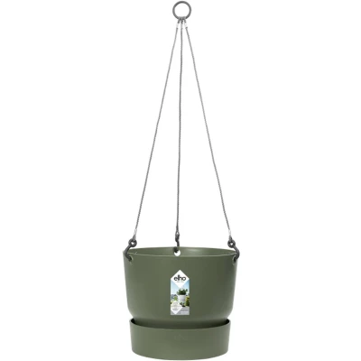 Afbeelding van Greenville hangschaal 24 bloempot blad groen buiten dia. 23,9 x h 20,3 cm elho