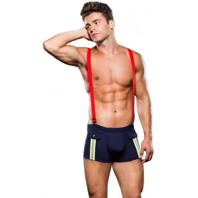 Afbeelding van Envy Fireman Bottom with Suspenders 2 Pc L/XL