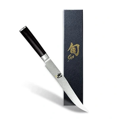 Image de Couteau à trancher Shun Classic 20cm Kai Noir Acier