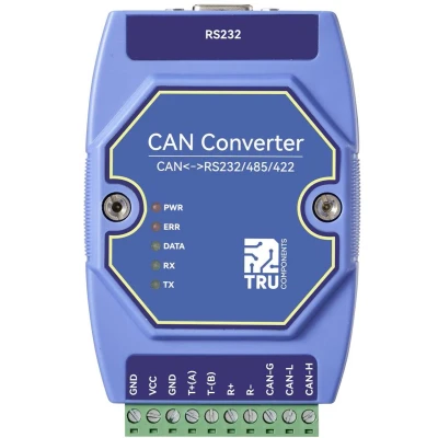 Afbeelding van TRU COMPONENTS TC ECAN 401 Multifunctionele module CAN Bus, Modbus RTU, RS 485, 422, 232 12 V/DC, 24 V/DC 1 stuk(s)
