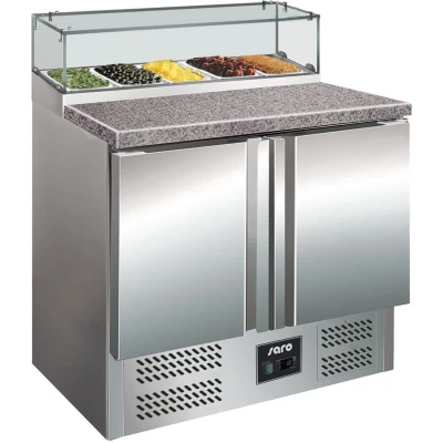 Afbeelding van Pizzawerkbank met glasopzet PS200G (H)118x(B)90x(D)70