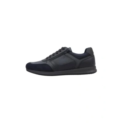 Afbeelding van Geox U Avery Sneakers laag, Heren, Maat: 41, Navy Leer/ synthetisch