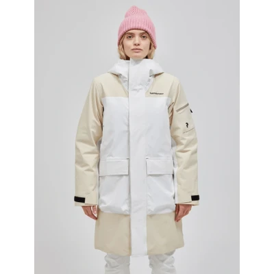 Afbeelding van Peak Performance Women 2L Stretch Parka Sand Fog maat L