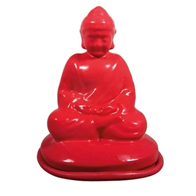 Afbeelding van Rayher 34447000 Latex gietvorm Boeddha, 6,5 x 12,5 cm, ideaal voor het gieten van creatief beton, Raysin gietpoeder, keramisch poeder, zeep, wax enz, wit
