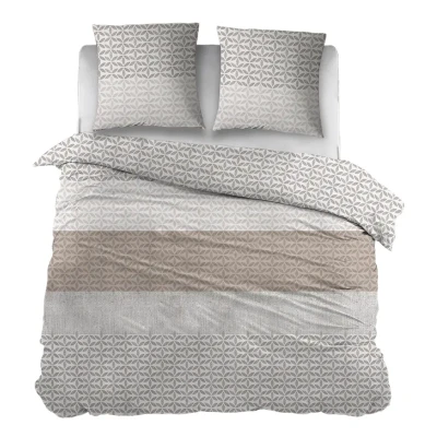 Afbeelding van Snoozing Elke Dekbedovertrek Lits jumeaux 240x200/220 cm Taupe