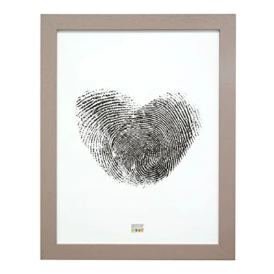 Afbeelding van Deknudt Frames fotolijst S226K9 taupe hout breed 40x50 cm