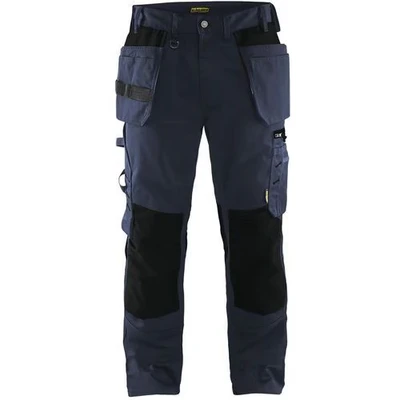 Image de Pantalon artisan marine foncé/noir