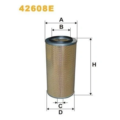 Afbeelding van WIX FILTERS 42608E Luchtfilter 495 240 Filter insert