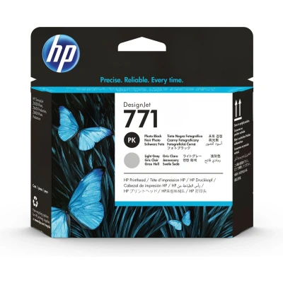 Afbeelding van HP 771 (CE020A) Printkop Foto zwart + licht grijs