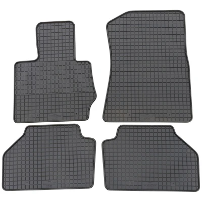 Afbeelding van Petex 15810 Vloermatset Rubber voor en achter 4 zwart BMW: X3