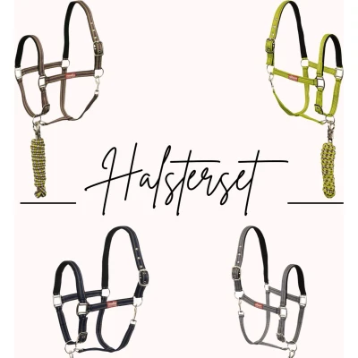 Afbeelding van Premiere Halsterset met Paniekhaak Evergreen Pony