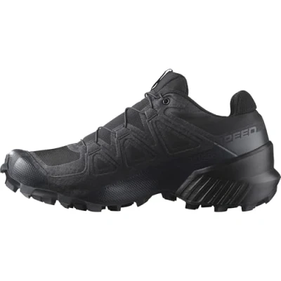 Afbeelding van SALOMON Speedcross, trailrunning schoenen voor dames, Zwart/Zwart/Quiet Shade