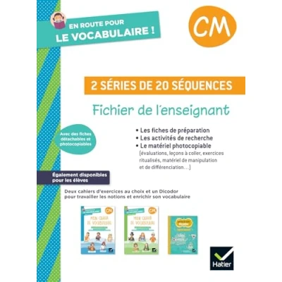 Afbeelding van EN ROUTE POUR LE VOCABULAIRE CM FICHIER DE L&#039;ENSEIGNANT