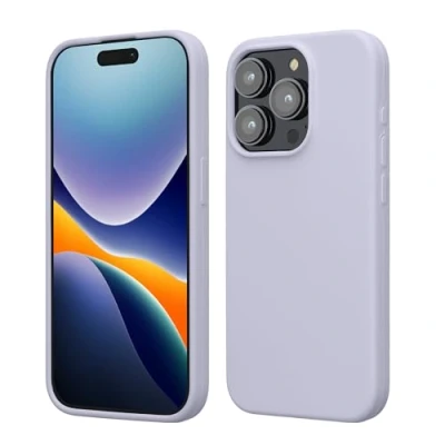 Afbeelding van kwmobile Case voor iPhone 15 Pro Slank TPU Hoesje met Zachte Afwerking In pastel lavendel