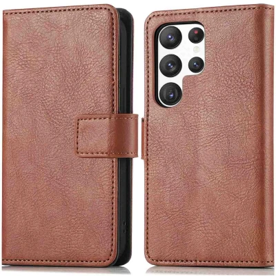 Afbeelding van imoshion Luxe Bookcase voor de Samsung Galaxy S23 Ultra Bruin
