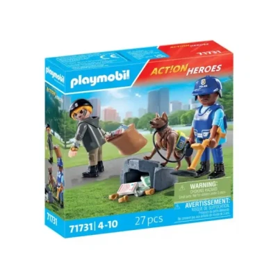 Afbeelding van PLAYMOBIL PLL71731 hondenpolitieagent + dief