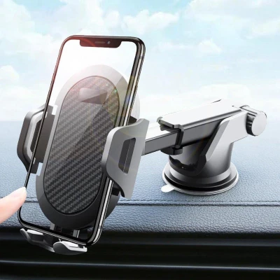 Afbeelding van Telefoonhouders Auto Telefoonhouder met Zuignap GSM Houder Voor Raam Of Dashboard Zwart