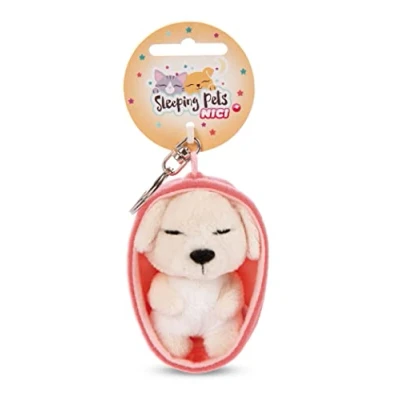 Afbeelding van NICI 48834 sleutelhanger slapende hond 8 cm crème