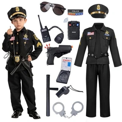Afbeelding van Spooktacular Creations Politiekostuum voor kinderen, Halloween cosplay