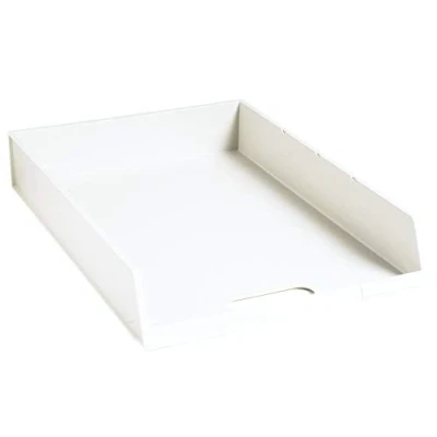 Afbeelding van Exacompta Ref. 11013D 1 brievenbak C4 afmetingen 34,5x24,6x5,9 cm voor documenten in plus formaat 15 mm schuine rand kleur wit
