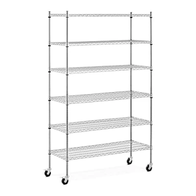Afbeelding van Royal Catering metalen plank 120x45x189 cm 90 kg 4 rollen