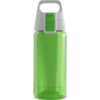 Afbeelding van SIGG Viva One Drinkfles voor kinderen, groen (0,5 l), kleine fles, BPA en oplosmiddelvrij, transparante milieuvriendelijke drinkfles, eenvoudig te bedienen