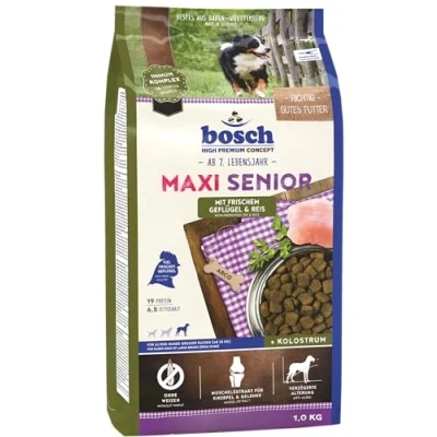 Afbeelding van Bosch Hundefutter Maxi Senior Geflügel, 1er Pack (1 x 12.5 kg) 12,5 kg Gevogelte, Rijst
