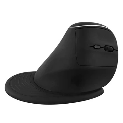 Afbeelding van T&#039;nB Ergonomische draadloze muis, verticaal, oplaadbaar, dubbele verbinding Bluetooth + USB A zwart