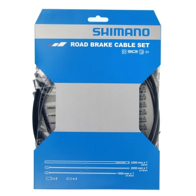 Afbeelding van Shimano Remkabelset RVS Zwart Race