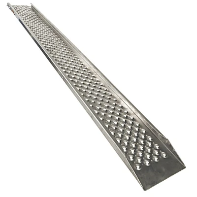 Afbeelding van Datona® Aluminium oprijplaat met opstaande rand 200 cm