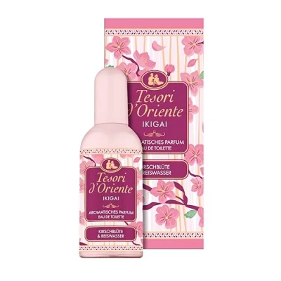 Afbeelding van Tesori d&#039;Oriente Eau de toilette &quot;Ikigai&quot; Aromatische geur Kersenbloesem en rijstwater In aluminium fles Wellness ritueel voor lichaam zintuigen 100 ml