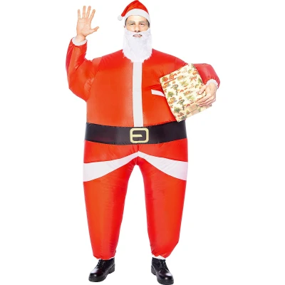 Afbeelding van FUNIDELIA Opblaasbaar Kerstman Kostuum voor volwassenen Ons Size