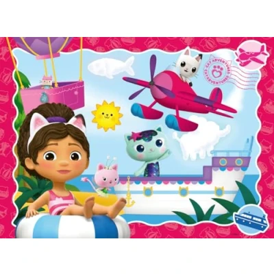 Image de Puzzle Ravensburger L&#039;aventure des chats Gabby&#039;s dollhouse 100 pièces XXL