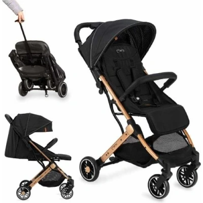 Image de Poussette Momi Estelle Dossier Réglable Pliable Polyuréthane Métal Noir