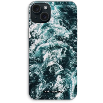 Afbeelding van Case Company® hoesje geschikt voor iPhone 15 Plus Zee golf Soft Cover Telefoonhoesje Bescherming aan alle Kanten en Schermrand