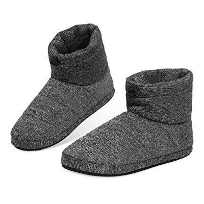 Afbeelding van Dunlop Pantoffels voor heren, winter, hoge pantoffels, jongeren, jongens, volwassenen, warm, antislip, groen, camouflage, 43 EU, grijs.