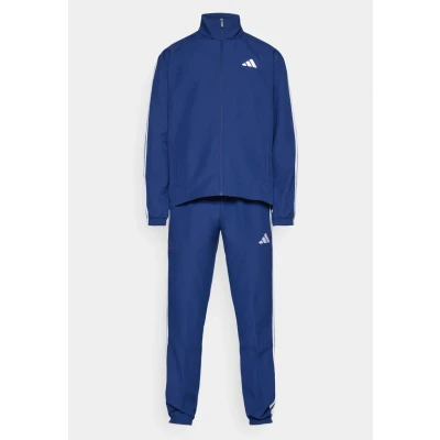 Afbeelding van adidas Sportswear Basic 3 Stripes SET Trainingspak, Heren, Maat: Small, Dark blue