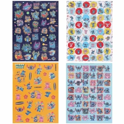 Afbeelding van Disney STITCH stickers voor kinderen GLITTER, grote SET stickerboekje, kleurrijke