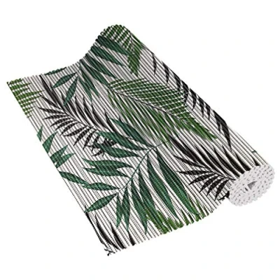 Afbeelding van Venilia Venisoft 56806 Zachte Schuimmat Effen Tropische Bladeren Antislip Vloerbedekking Douchemat Badmat Tapijt PVC Polyester 65 x 200 cm