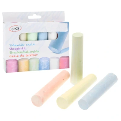 Afbeelding van Stoepkrijt jumbo 10cm set