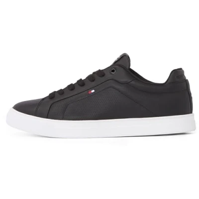 Afbeelding van Tommy Hilfiger ICON Court Sneakers laag, Heren, Maat: 42, Black Leer