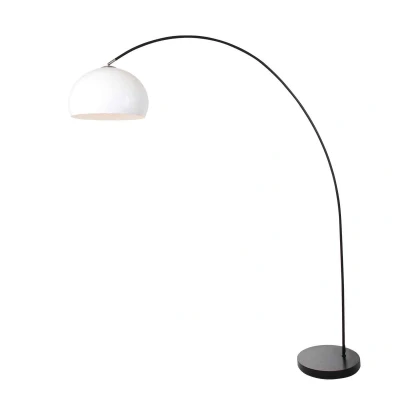 Afbeelding van Mexlite Booglamp Solva Zwart Kunststof Wit Bol